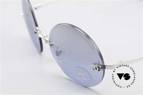 chanel round rimless sunglasses celebrities|chanel rimless sunglasses women.